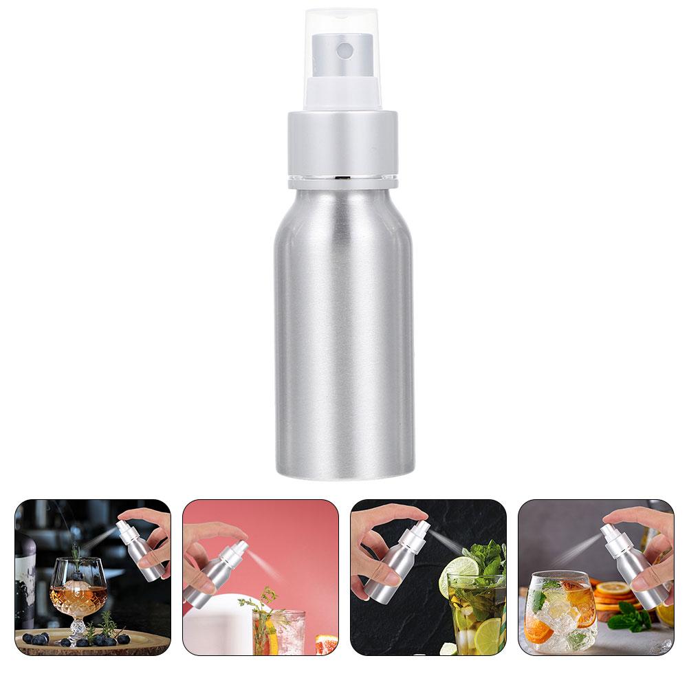 Botella de Spray para Whisky Atomizador de Perfume Dispensador de Amargos Atomizador de Aluminio Recargable