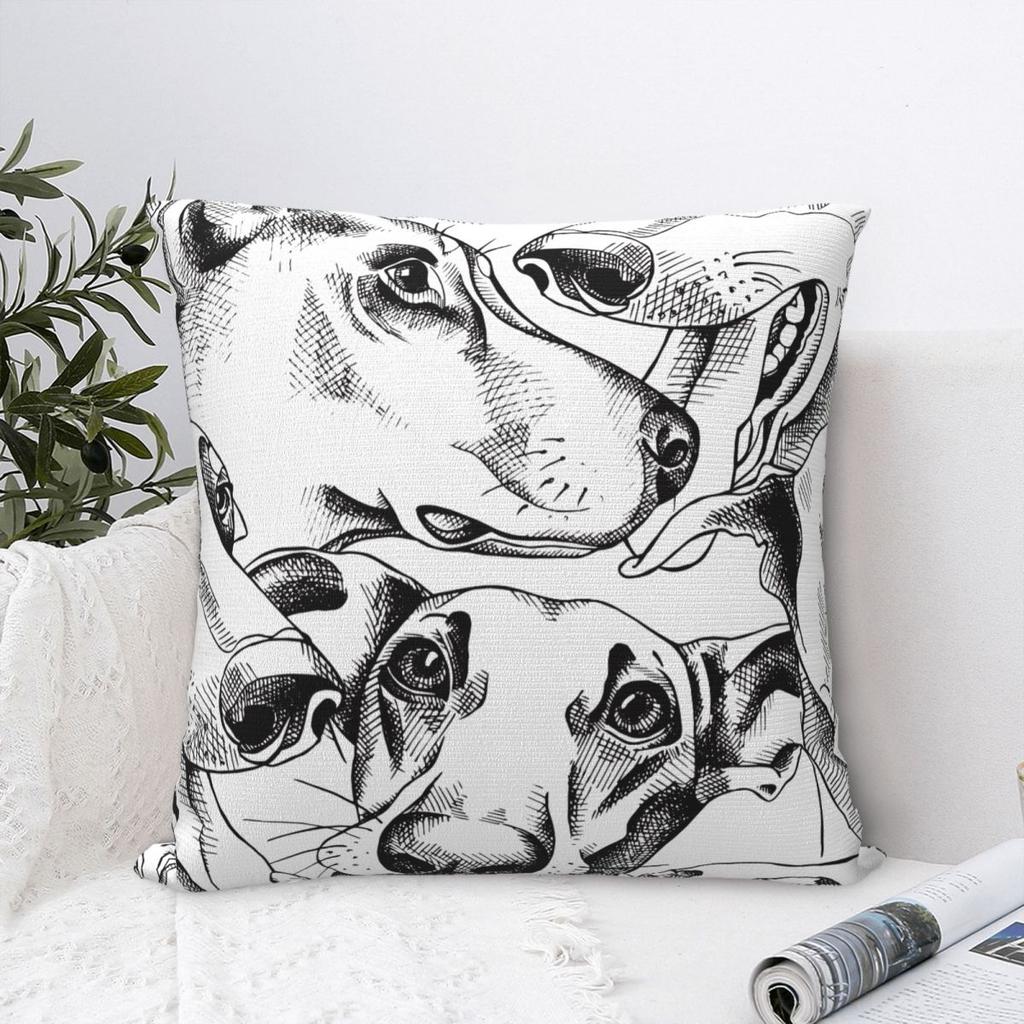 Dachshund Dogs Pillow Case Gift for Animal Dog Lover Cushion Covers Creative Zipper Decorative Pillowcover for Home cm