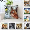 Customizable Cute Pet Cat Animal Pillowcase Pillowcase Sofa Living Room Decoration Cute Cat Print Cushion Cover