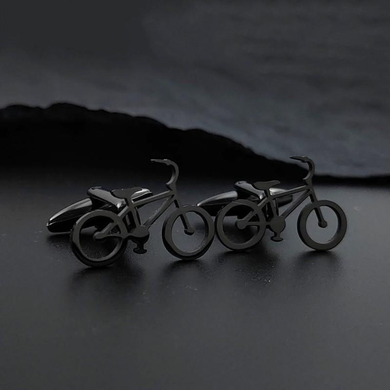Extreme Wings Hollow Out Bicycle Theme Cufflinks Sports Suit Dual Purpose Trendy Men's Essential Wear Resistant Precision