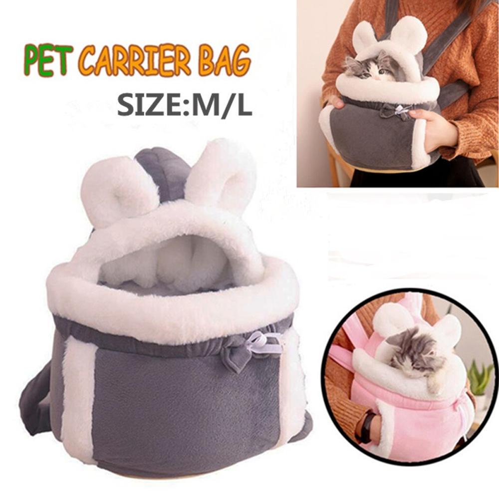 Warme Tiertragetasche Kleine Katze Hunde Rucksack Winter Plüsch Haustiere Käfig Für Outdoor-Reisen Haustier Hängende Brusttaschen | DE
