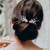 Rhinestone Crystal Flower Hairpins Hair Jewelry Vine Hair Pin  Graduation Ceremonies