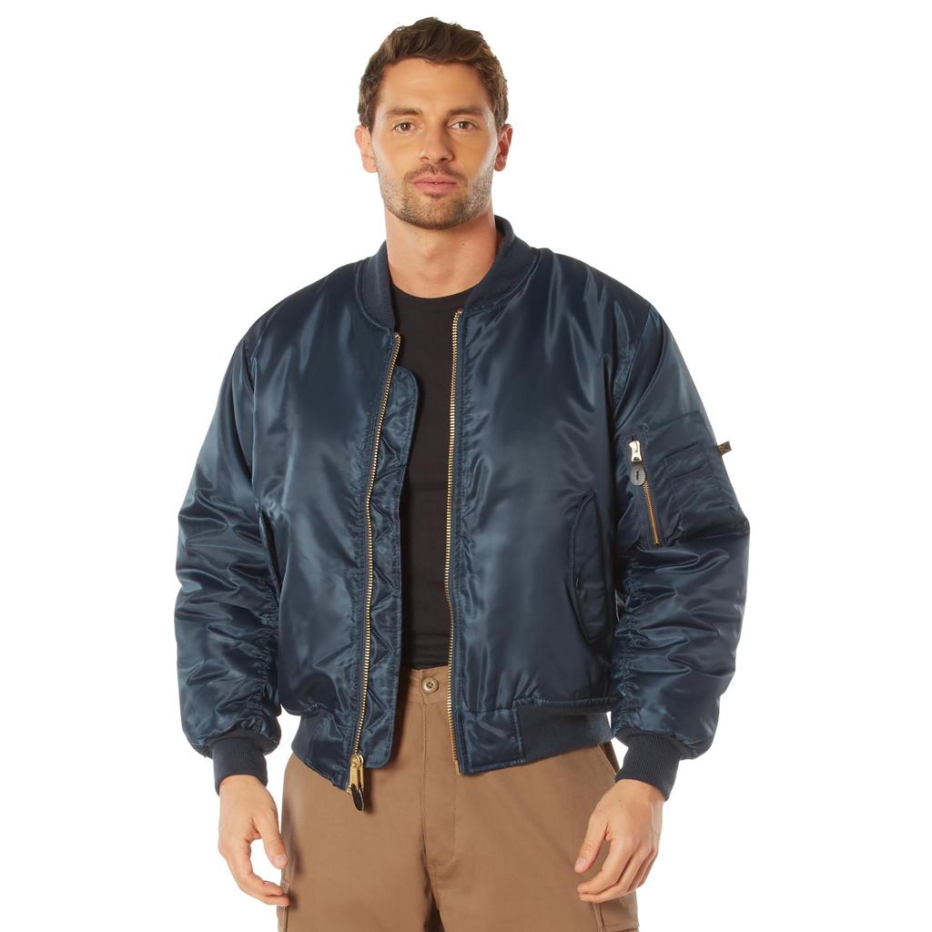ROTHCO MA-1 Flight Jacket 7325 Navy Blue Size S (US Relaxed Fit)