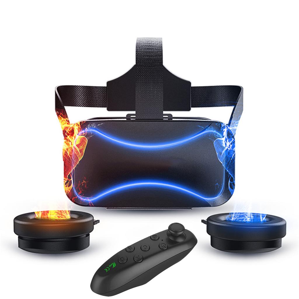 VR Headset with Remote Controller 3D Glasses Virtual Reality Headset for VR Games and 3D Movies
