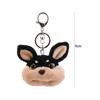 Bee Dog Plush Bee Dog Keyring Cartoon Bee Dog Plush Keychain Bee Dog Plush Doll Keychain  Girl Boy