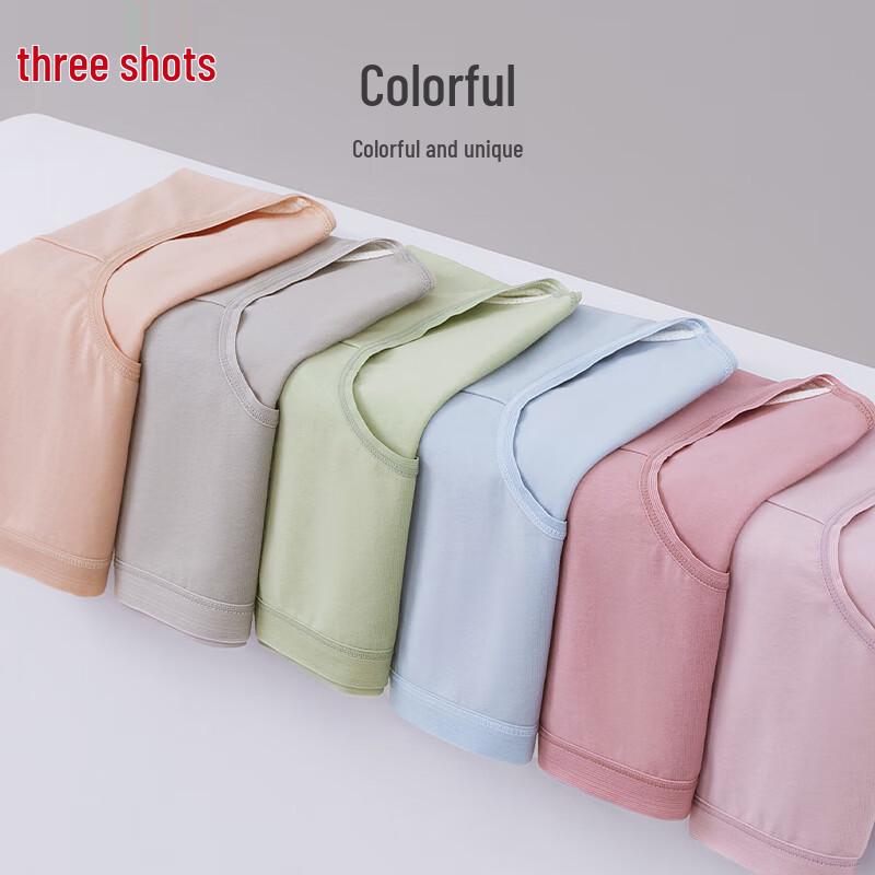 Sanqiang Women's Elastic Cotton Antibacterial Mid-Waist Briefs