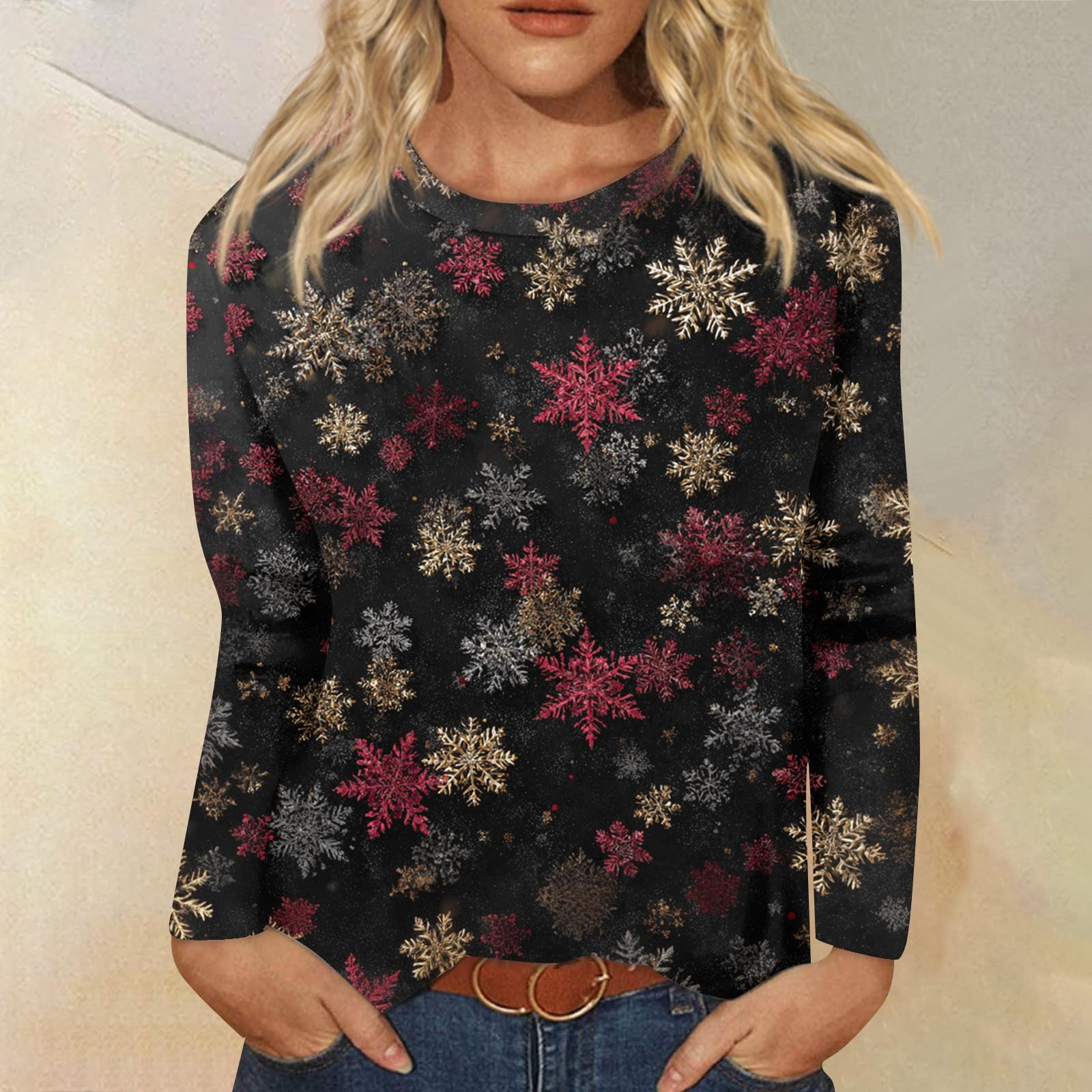 

Женская модная повседневная кофта с длинным рукавом и принтом, с круглым вырезом L