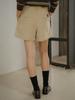 Peulibeo07 One Tuck Corduroy Short Pants [Frfa02Pt06]_2Color