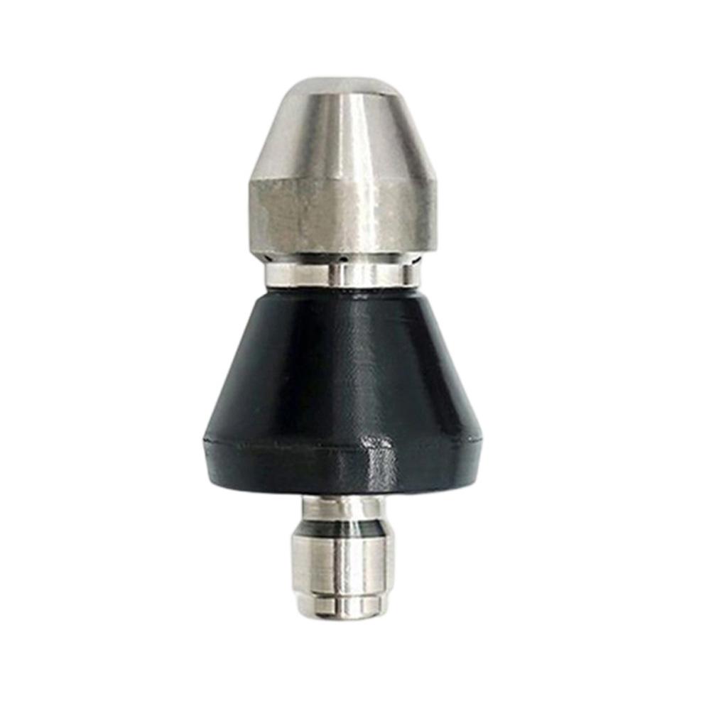 High Pressure Sewer Jetter Hose Nozzle 5000 PSI for 14 Pressure Washer Stainless Steel for Effective Drain Cleaning