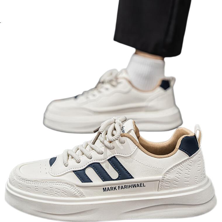 CARTELO Men's Shoes, Summer 2026 Fashionable Footwear, Men's Low-Top Sneakers, Versatile Sports White Shoes for Men, White, Size 42