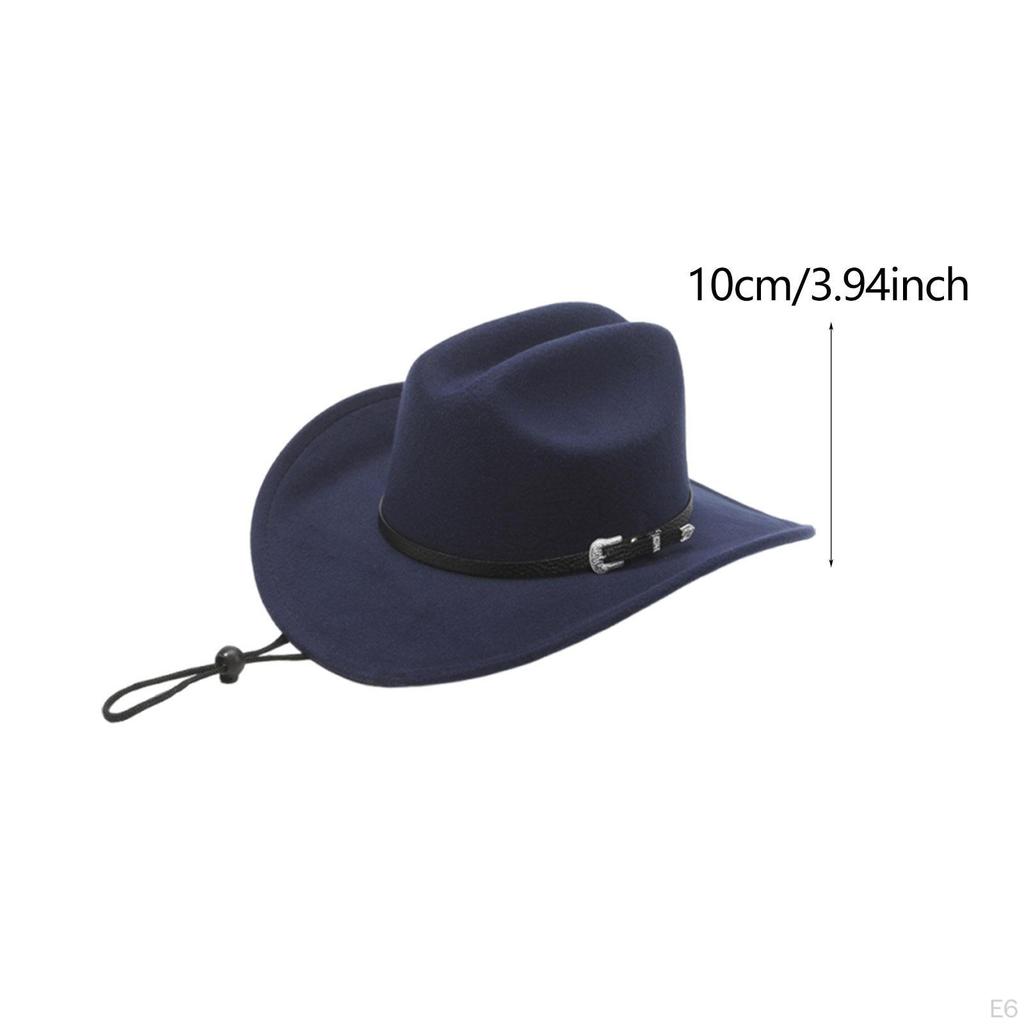 Classic And Trendy Western Cowboy Hat with Adjustable Cord for Shows Carnivals