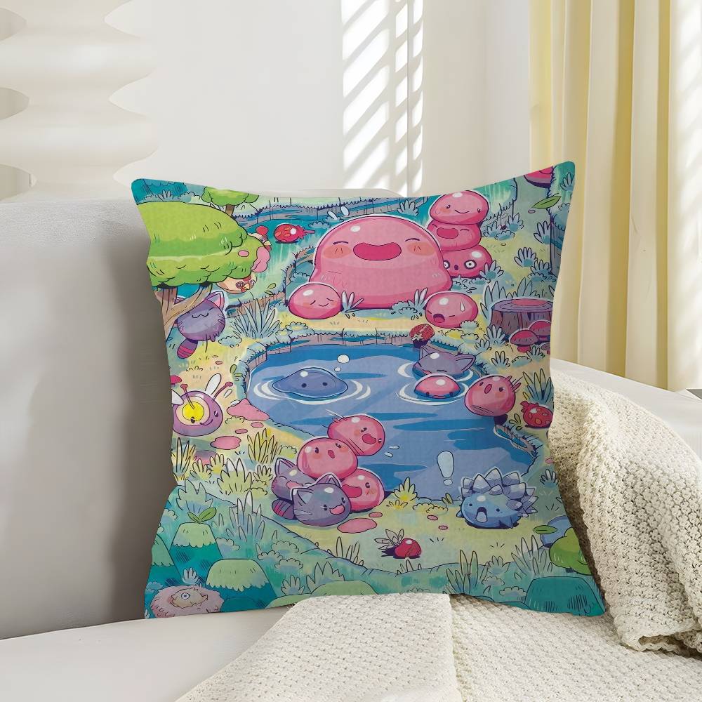 Spiel S-Slime Rancher Kissen Geschenk Heim Büro Dekoration Schlafzimmer Sofa Auto Kissenbezug Hülle 45x45