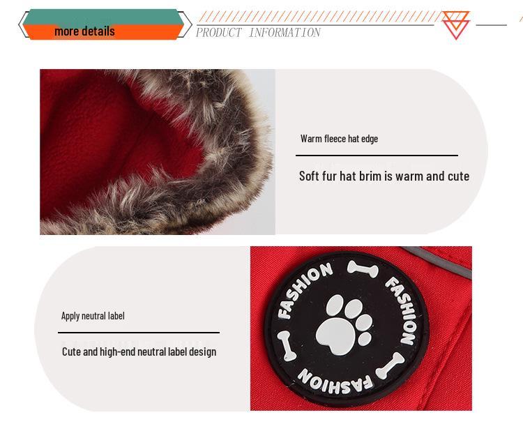 Warme Winter-Daunenweste für kleine Hunde - Schnauzer Kälteschutz Baumwollmantel