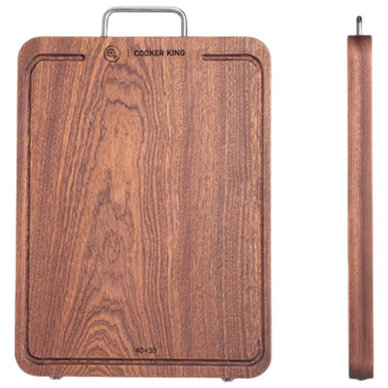 COOKER KING YC40CB Thick Blackwood Solid Wood Chopping Board