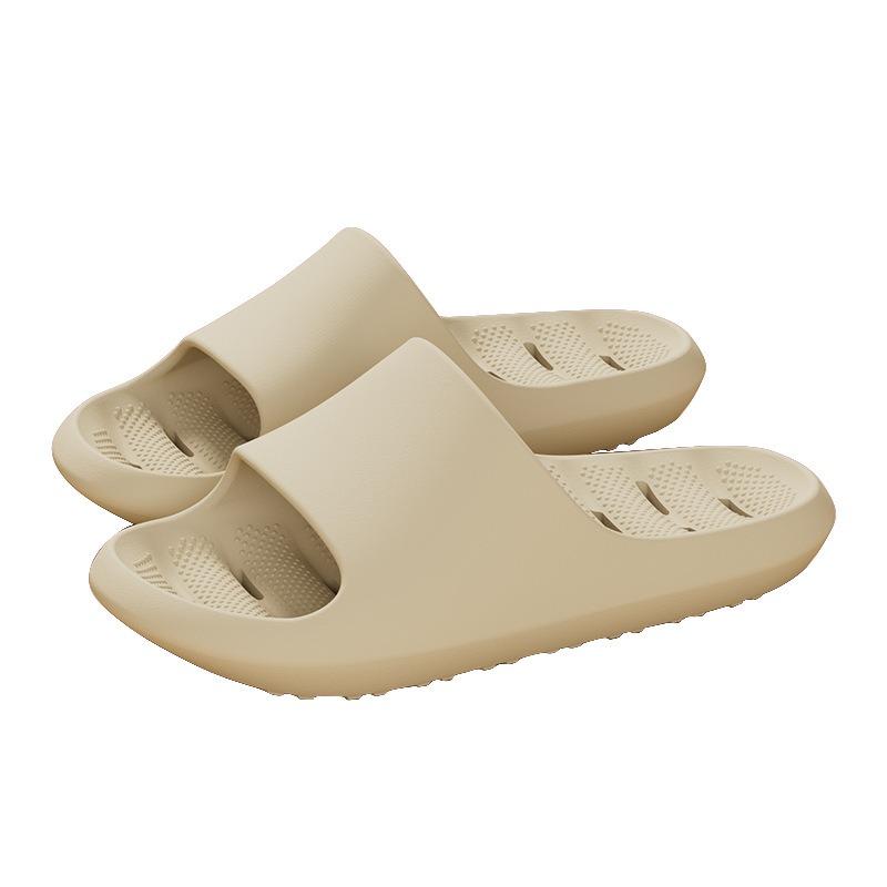 Warm edge slippers women summer hollow leakage bathroom bath non-slip indoor home cool slippers