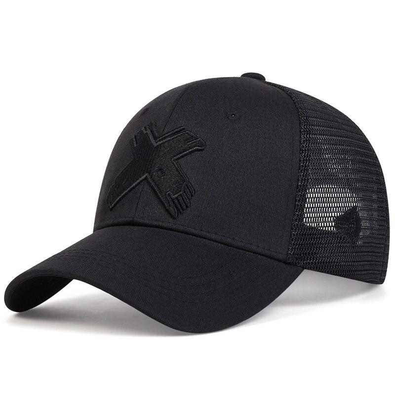 

Unisex X Letter Embroidery Baseball Net Caps Spring And Summer Outdoor Adjustable Casual Hats Sunscreen Hat Adjustable