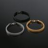 Men's Square Fish Scale Titanium Steel Bracelet, Simple Atmosphere Gold, Silver and Black Three-color Electroplated Bracelet