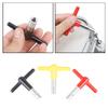 1pc Metal Drum Tuning Key T-type Tuner Solid Square Non-slip Protective Cover Accs for Drum Lovers