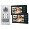 7in 2 Monitors RFID Home Video Access Doorbell Doorphone with Ir cUT Camera