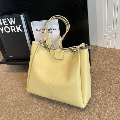 Einfache Pendler Damen Tasche mit großer Kapazität Frühling Neue Mode Ketten Schultertaschen Lässige Allround-Totes Trend