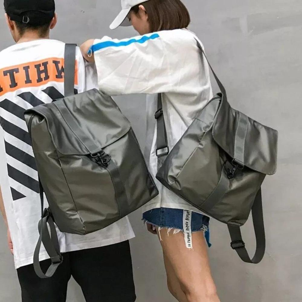 New backpack men's casual travel bag fashion backpack simple couple schoolbag versatile women's bag can be