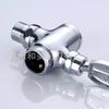 Copper 90-Degree Foot-Pedal Flush Valve with Press-To-Flush Delay Feature Modern Minimalism Design for Toilets