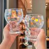 Cute Polka Dot Rabbit Beer Cup Girls High Value Glass Water Cup Household Juice Milk Cup Birthday Gift