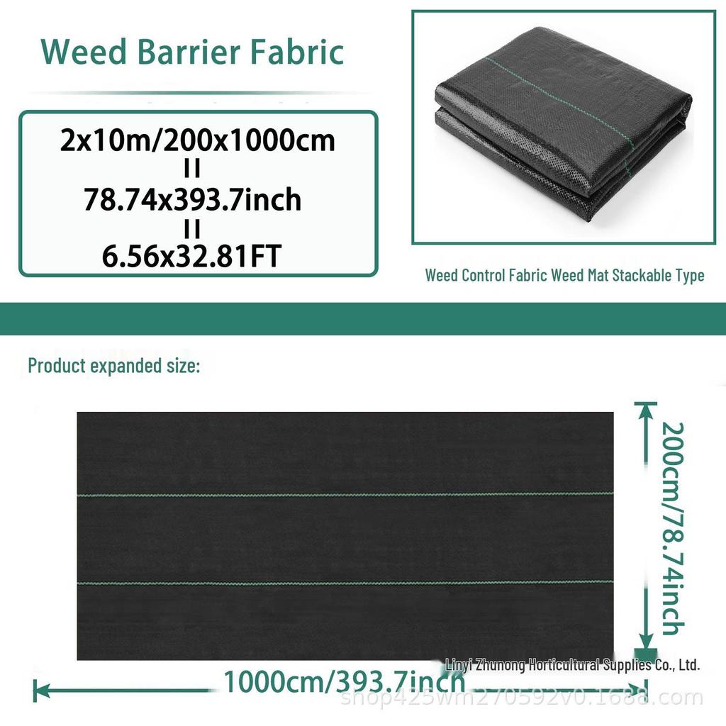 Black PP Weed Barrier Cloth: Breathable, Water-Permeable Ground Cover for Orchards and Gardens