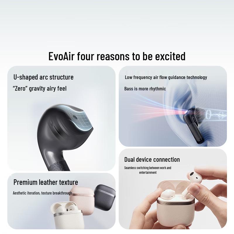EDIFIER Evo Air True Wireless Semi-in-Ear Bluetooth Earbuds