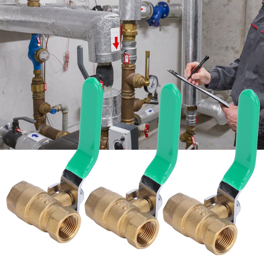 38in Brass Ball Valve Double Corrosion Resistant Female Thread Water Pipe Ball Valve