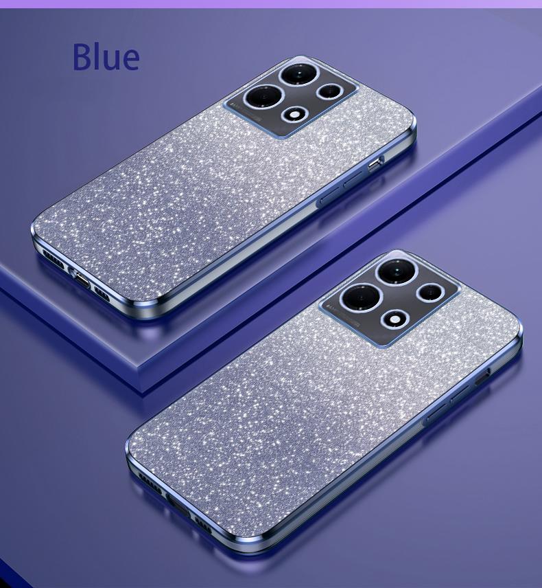 Luxury Gradient Glitter Plating Case On For Infinix Note 30 Note30 Hot 30 30i 40 40i 20 11 10 12 G96 VIP Pro Silicone Back Cover
