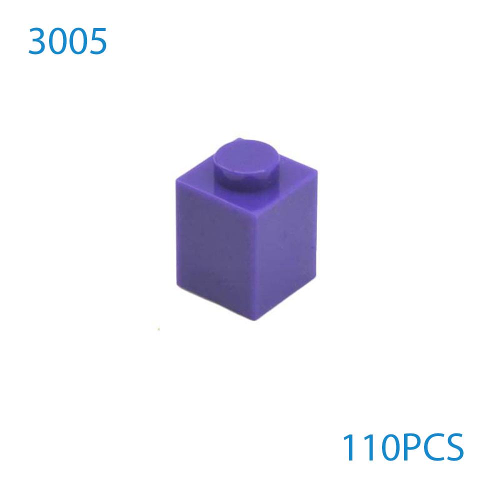 50 Stück/Los DIY Bausteine Dicke Figuren Steine 1x1 Noppen Pädagogisch Kompatibel mit 3005 Kunststoffspielzeug für Kinder Geschenke