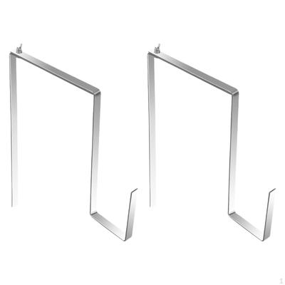 2 Pieces Headstone Wreath Hanger Adjustable Sturdy Cemetery Stand Hook for Gravestone