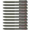 Pentel 3-color Ballpoint Pen Calme 0.7mm Khaki 10-pack BXAC37D