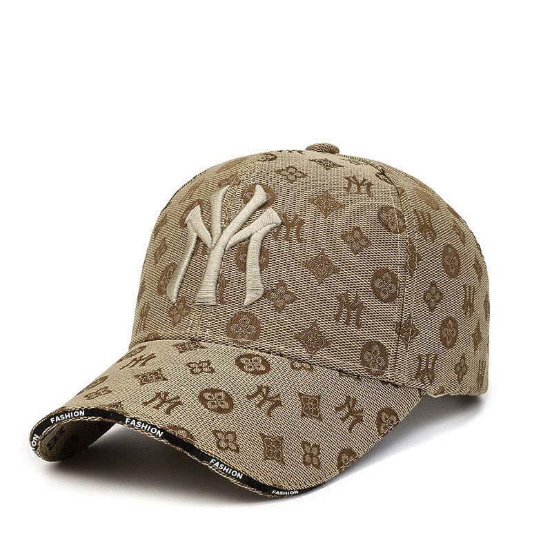 Neue lässige Baseballkappen mit Buchstabenstickerei, Frühling und Sommer, Outdoor, Unisex, verstellbare lässige Hüte, Sonnenschutzmütze, Sportkappe 54-60CM beige