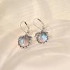 European and American Crystal Jewelry High-end Long Teardrop Earrings Fashionable Light Luxury Colorful Zircon Earrings