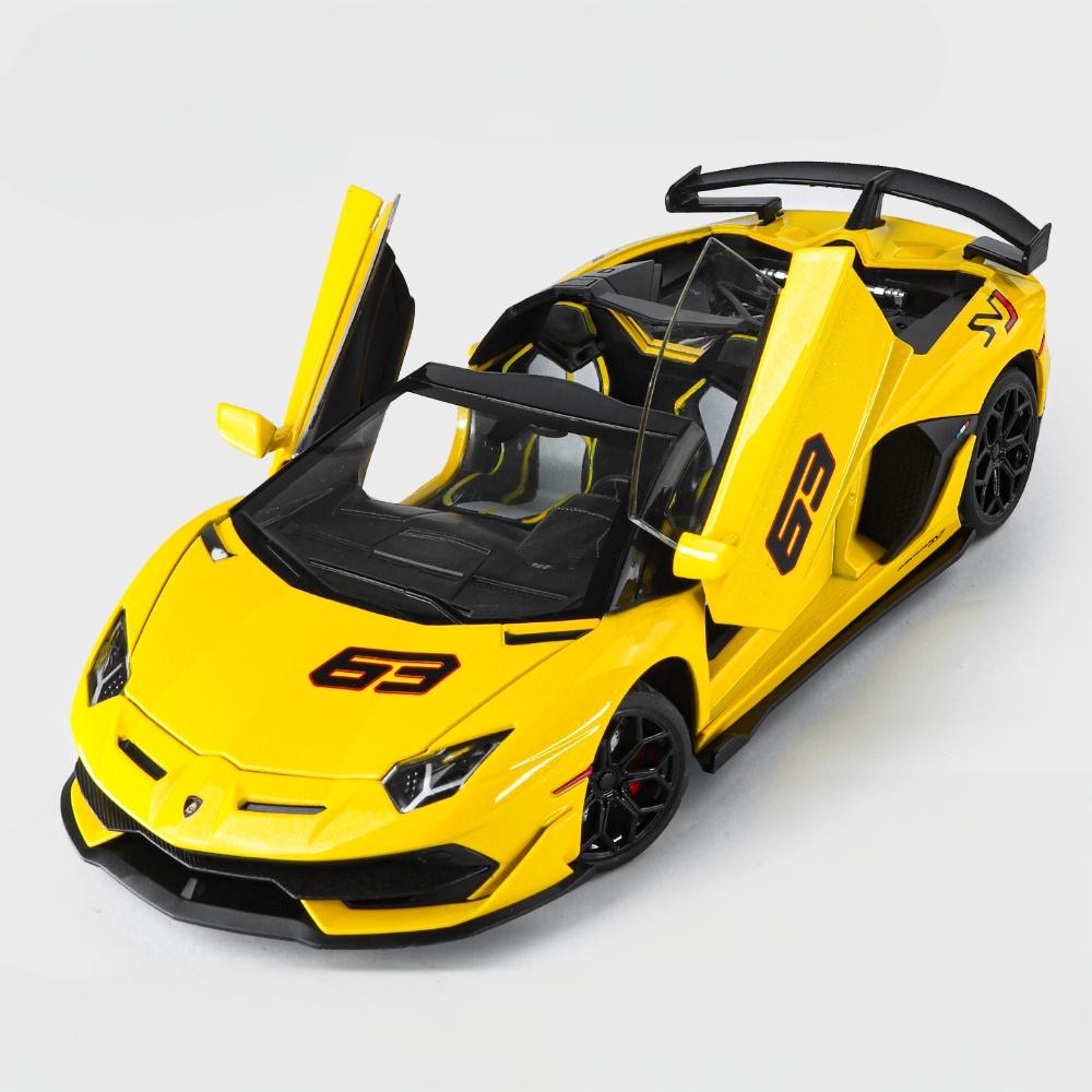 1:18 Lamborghini Aventador SVJ63 Odnímatelná verze kabrioletu Superauto Slitina Kov Litý Model Auta Dekorace Ozdoba Koníček
