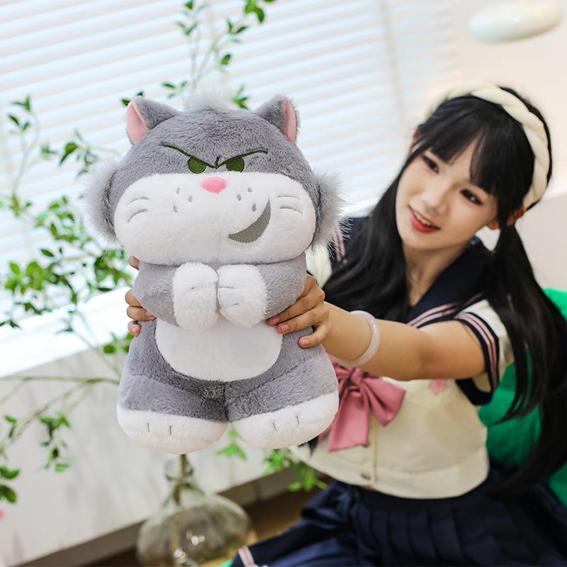 Lucifer Cat Doll Plush Toy Birthday Gift Sleeping Cute Bed Cat Child Schoolgirl Doll