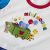 MIKI HOUSE Baby Coverall Animal Made In for Boys and Product Romper, 3/4 Length, Print, Japan, Girls, 70cm, Multicolor, Number 41-1201-687