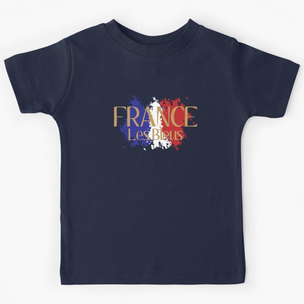 France Football Team 2022 Les Bleus Soccer Cup France Kids T-Shirt 100