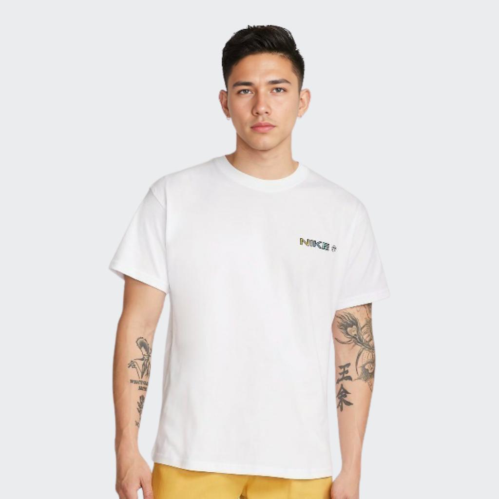 Nike SB Cartoon Print Straight Casual American Vintage Short Sleeve T-Shirt Men Tops White DR7762100