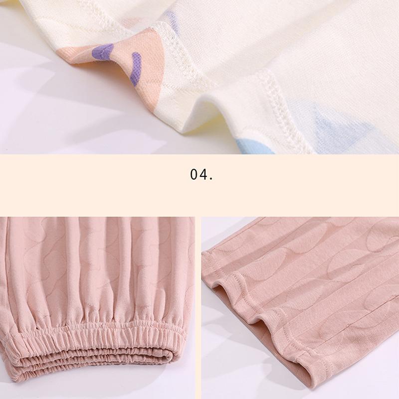 Women Pajama Long Sleeve Pants Autumn Two-Piece Set Sleepwear Female Sweet Breathable Home Clothes Student Nightwear 2511