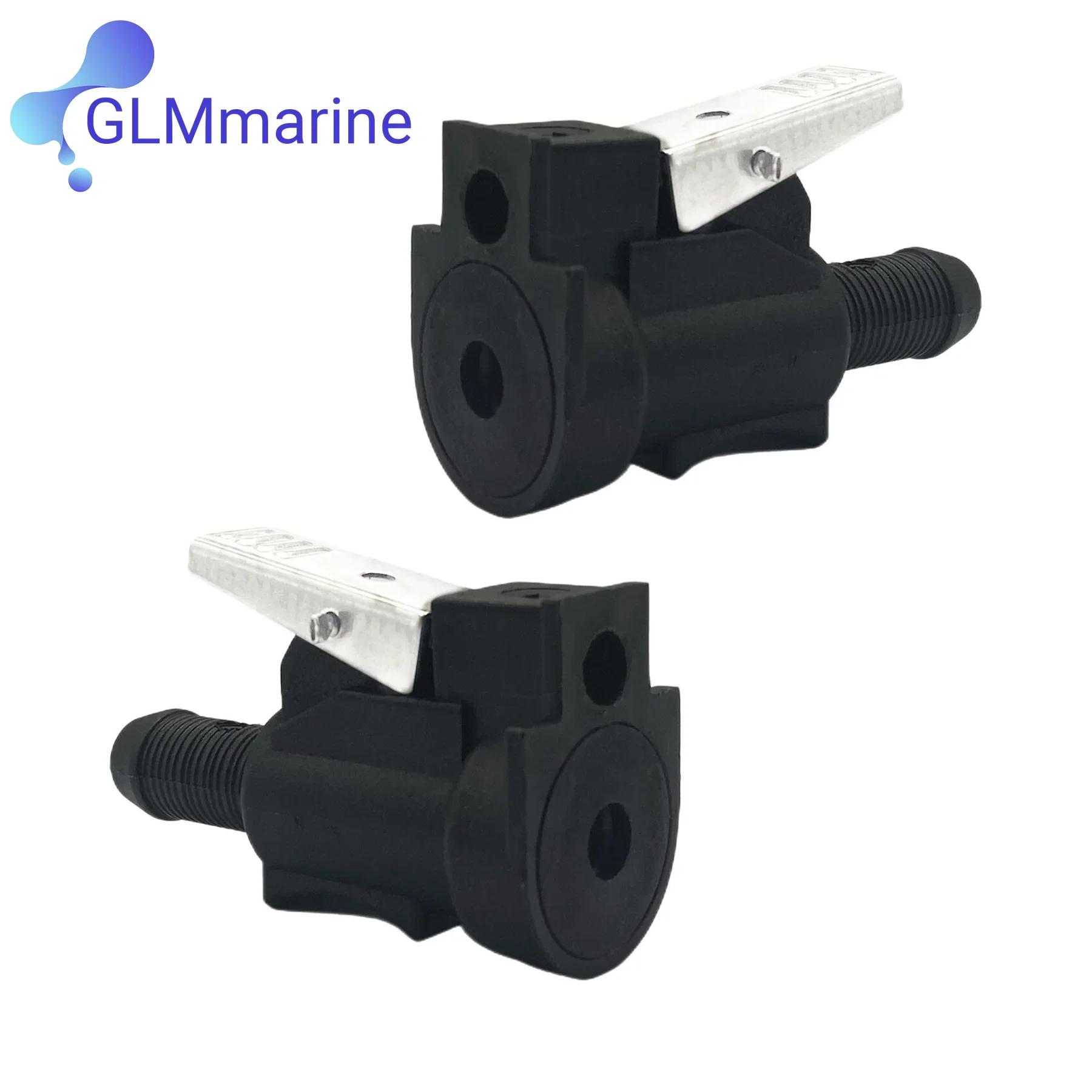 2 Pcs 3/8  Fuel Line Connector for OMC Johnson Evinrude Outboards Engine Fuel Hose 176445 775641 Replaces Sierra 18-8092 2 Pcs