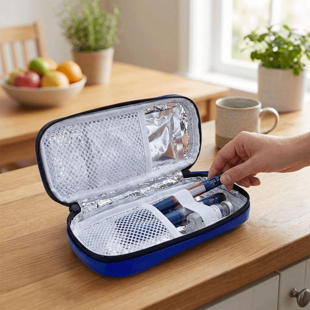 Portable Insulin Travel Cooler Case Waterproof Medicine Organizer Box Insulin Cooling Bag Office