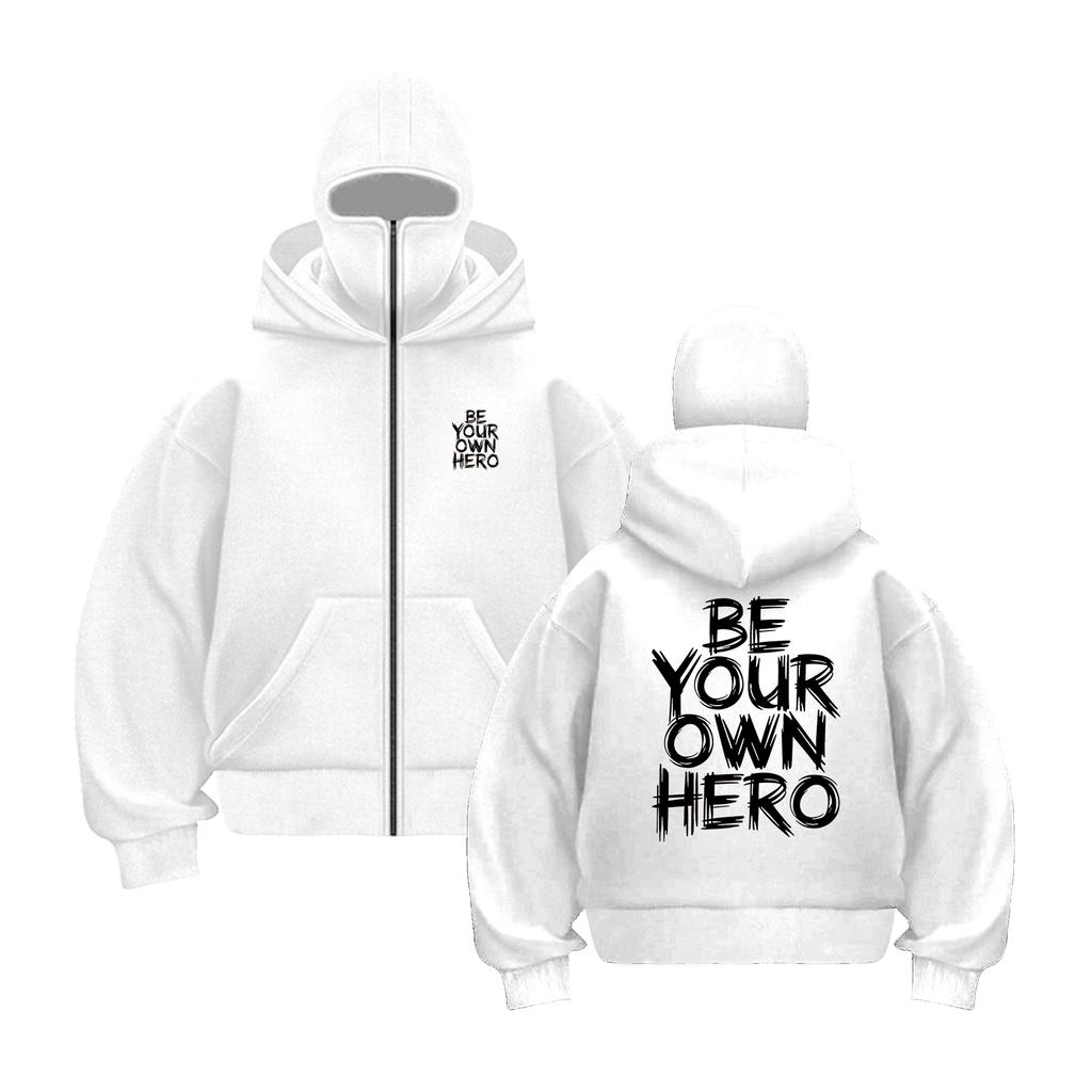Alphabet Cotton Loose Breathable Zipper Hooded Sweatshirt Loose Men's  Harajuku Ins Casual Style Top