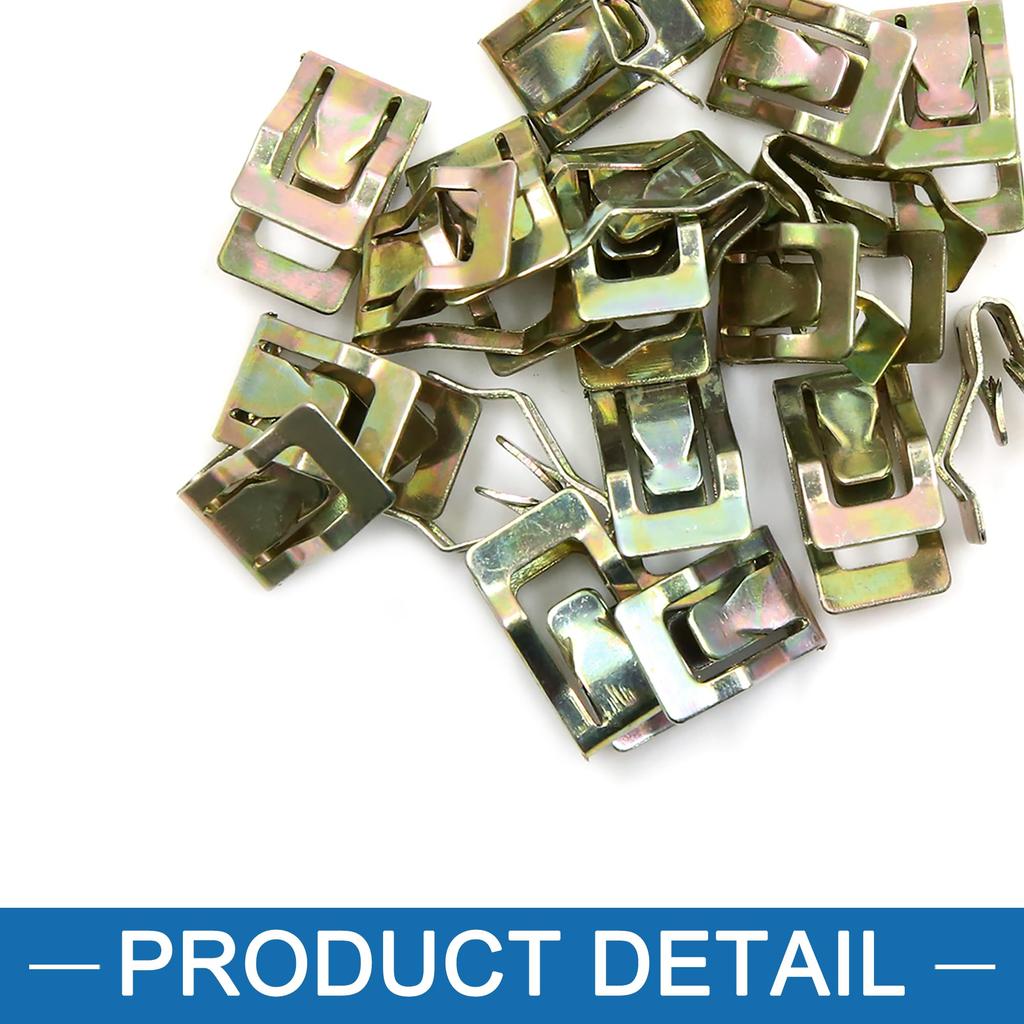 A ABSOPRO Universal Car Console Instrument Panel Dash Trim Metal Retainer Clips (Set of 20)