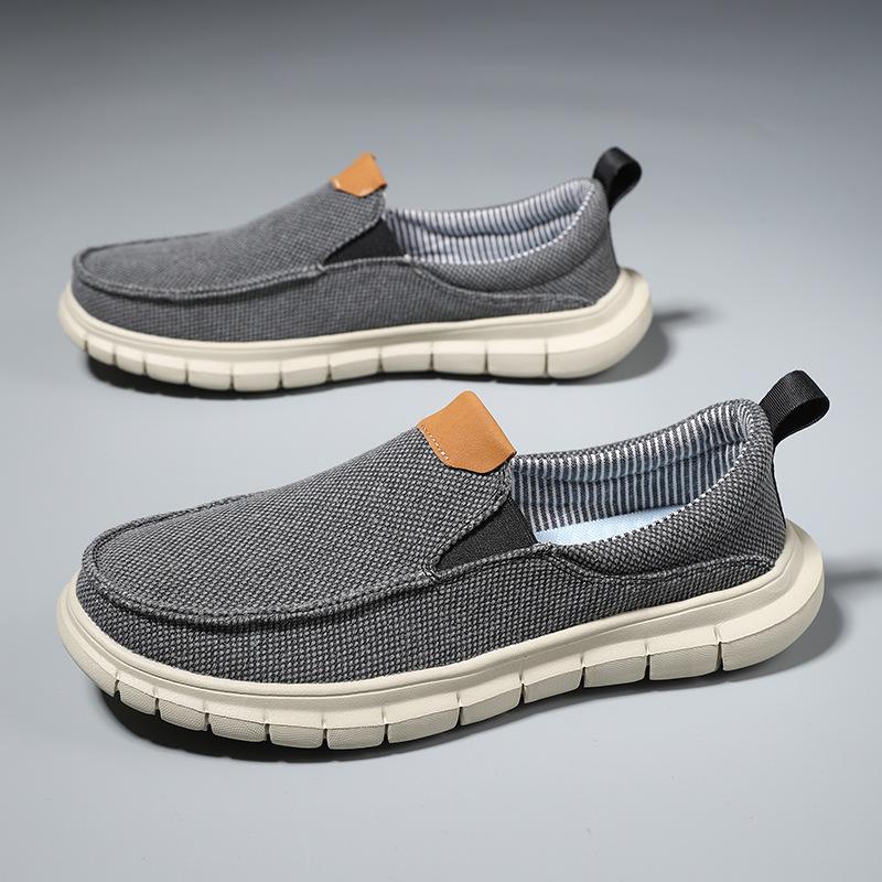 

Breathable and lightweight canvas shoes men s deodorant sports and leisure shoes dad driving shoes cloth shoes large size men s shoes 47 серый