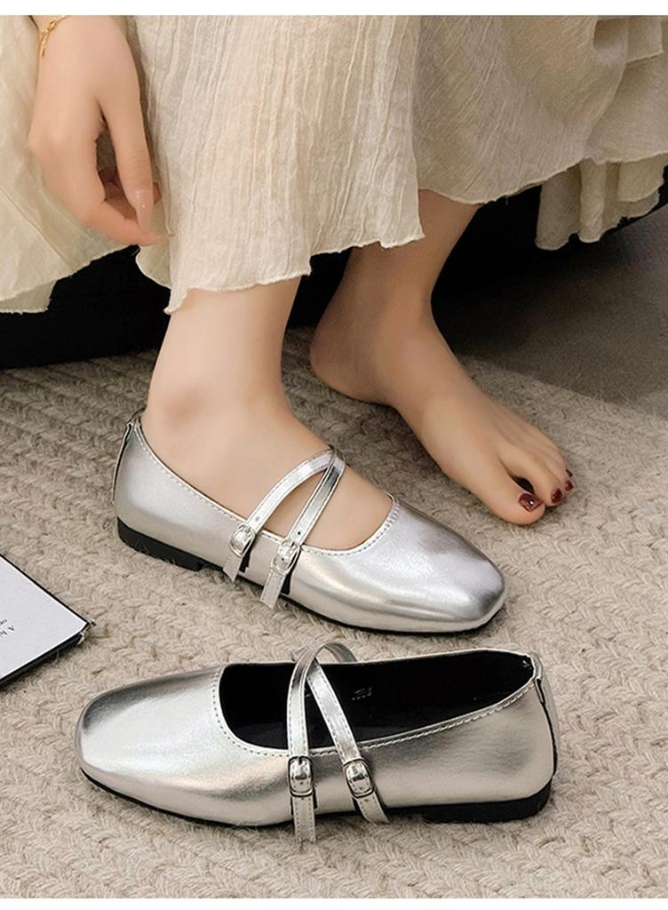New ballet shoes for women wearing Mary Jane flat bottomed shallow mouth single shoes