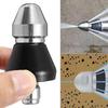 Metalen 1/4" Snelkoppeling Hogedrukreiniger 6-Jets Mondstuk Universele Wasmachine Afvoerpijp Baggeren Reinigingsmondstuk
