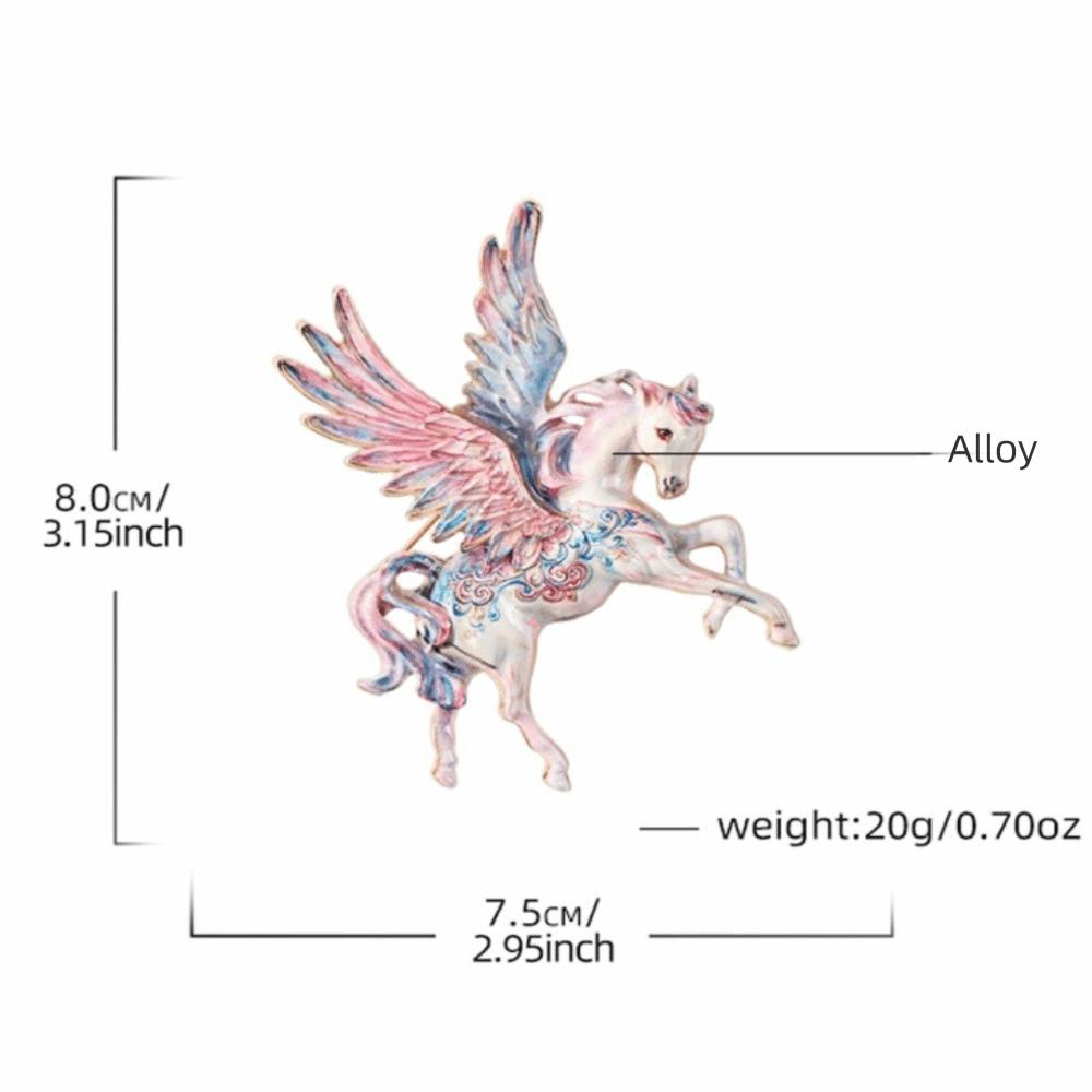 Vintage Pegasus Brooch Alloy Brooch Pins Hot Animal Lapel Pin  Cultural Art